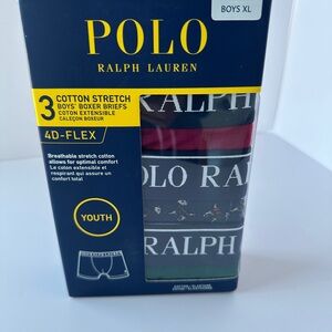 Polo Ralph Lauren Boys' Boxer Briefs - Red, Green, Gray Pack